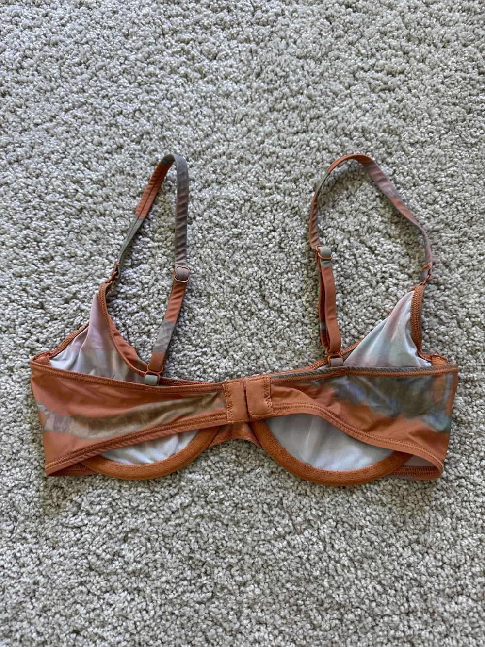 SKIMS Brown Multicolor Underwire Bra 32C - Picture 5 of 5